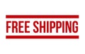 Red Free Shipping Rubber Stamp Ã¢â¬â Vector Royalty Free Stock Photo